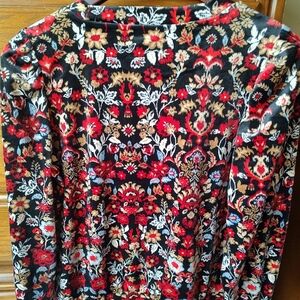 Women's Loft Velour Festive Sweater Size Small
